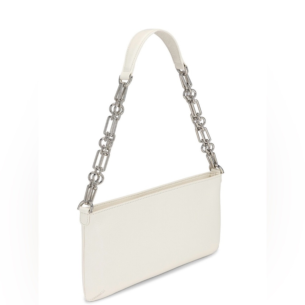By Far Holly White Bag Silver Chain - Picture 4 of 9